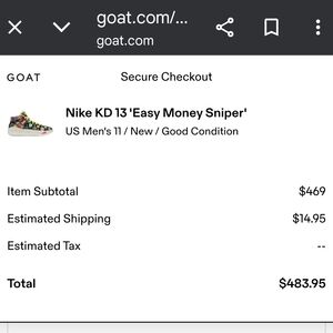 Nike KD 13 'Easy Money Sniper' Sneakers